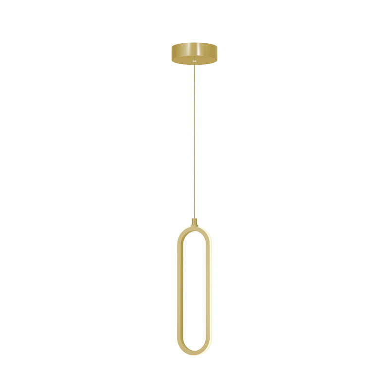 Luminaire suspendu simple à 1 lumière Zanaia, H 15 po x l 3,5 po x P 3,5 po, Noir