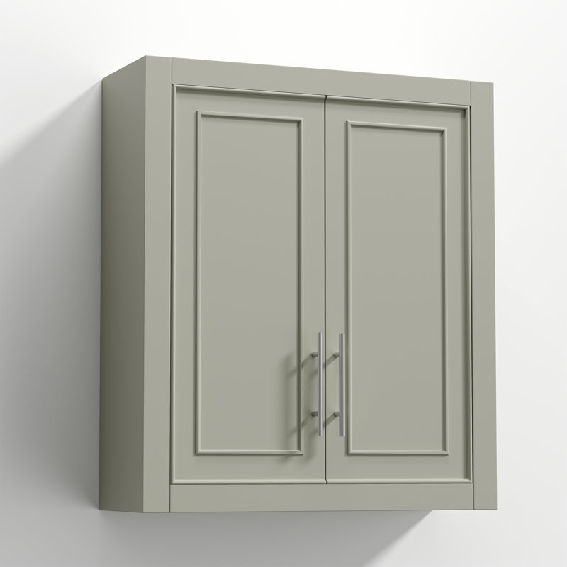 26"H x 22"W Bathroom Storage Wall Bathroom Cabinet, Gray