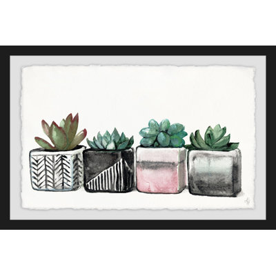 Boydton " Succulent Party " by Marmont Hill Painting Print