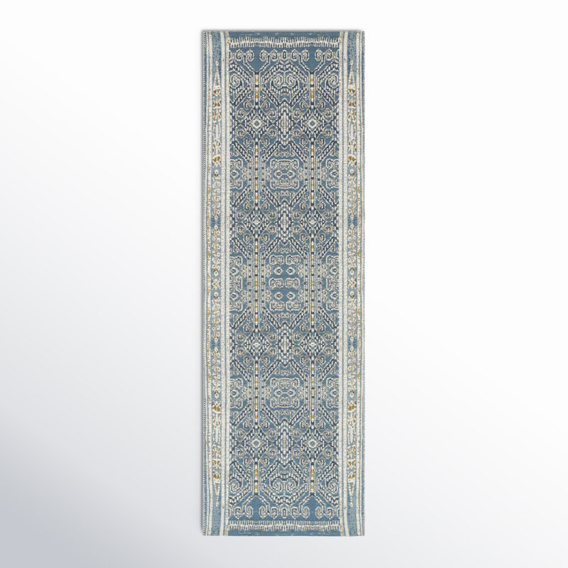 Tapis intérieur / extérieur océan Davana, Tapis de couloir 2 pi 5 po x 7 pi 8 po
