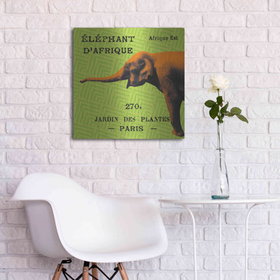«Bright Safari Elephant» par Sue Schlabach - reproduction de dessin sans cadre