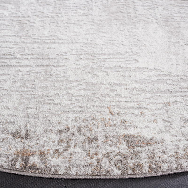 Servier Performance Abstract Rug, Round 6'7"