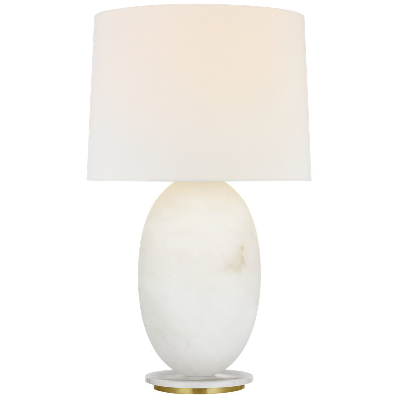 Folly 27" Rotatable Cordless Table Lamp with Linen Shade