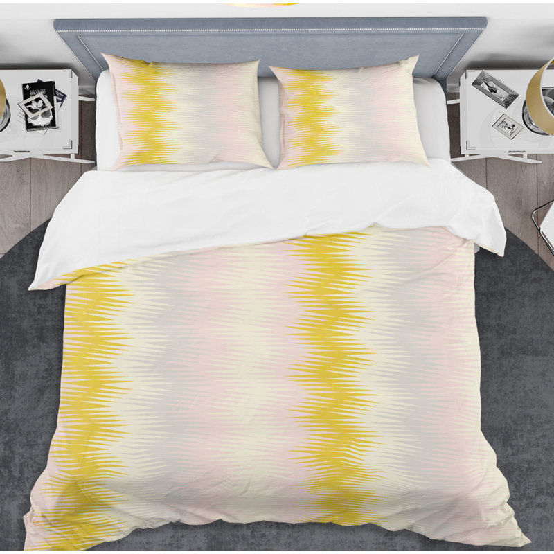  Ensemble de housse de couette Elginpark Retro Abstract IV Mid-Century, Housse simple + 1 taie décorative