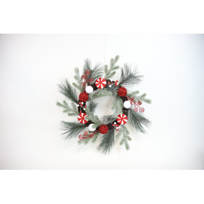 Faux Pinecone 24'' Wreath