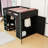Full Wood Loft Bed With Desk, Storage Shelves, Wardrobe, USB Port And LED Light-640688372