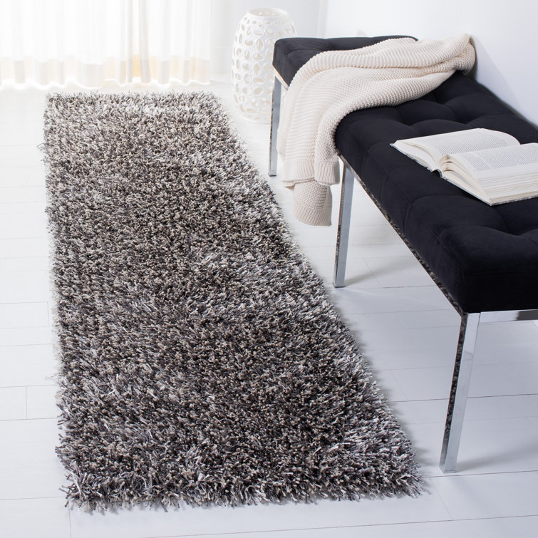 Cimah Shag Hand Tufted Performance Solid Color Rug