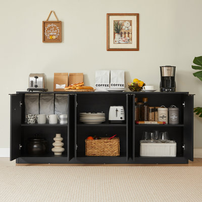 Modern 6-Door Cabinet for Kitchen, Bedroom, Living room