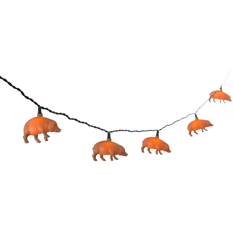 Lampe de chaîne 10 lumières porc