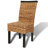 Rebeca vidaXL Solid Mango Wood Dining Chair Rattan Dining Room Kitchen Chairs-1906934464-1963184135