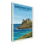 Dunseverick Castle, Northern Ireland - Romantic Coastal Castle Travel Poster. Giclee Print On Wrapped Canvas. Wall Art, Home Decor - Castles & Palaces, Northern Ireland - Wrapped Canvas Print-921185166