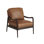 Chaise en cuir Leblanc