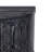 Chrisean 31.61" Half Moon Table, Half Moon Console Table, Black Cabinet Wood Console Table