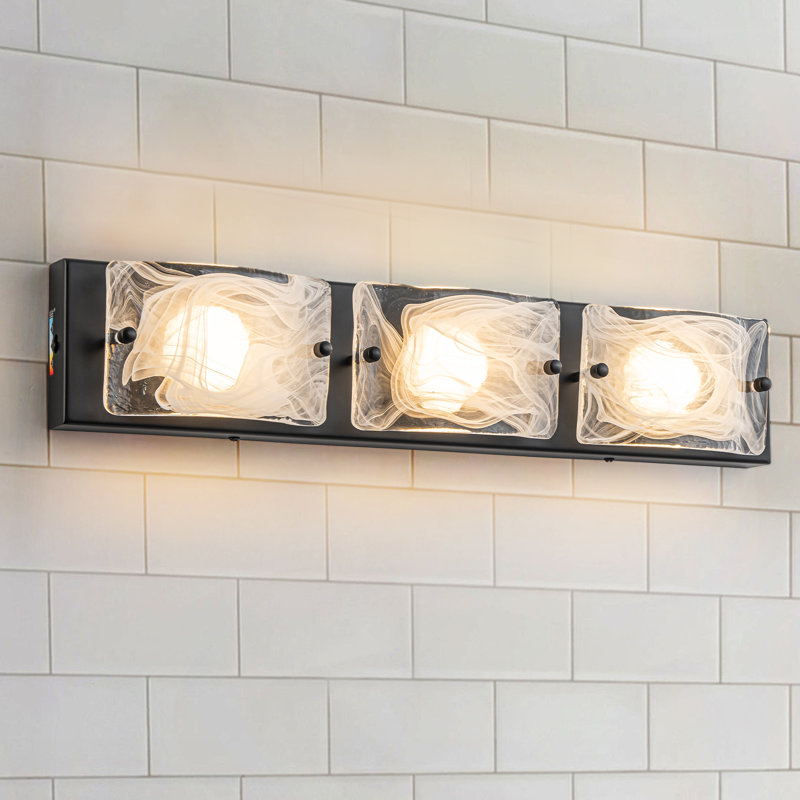 Dimmable Black Modern Led Bath Bar, 18 W, 4.34" H x 29.15" W x 6.31" D