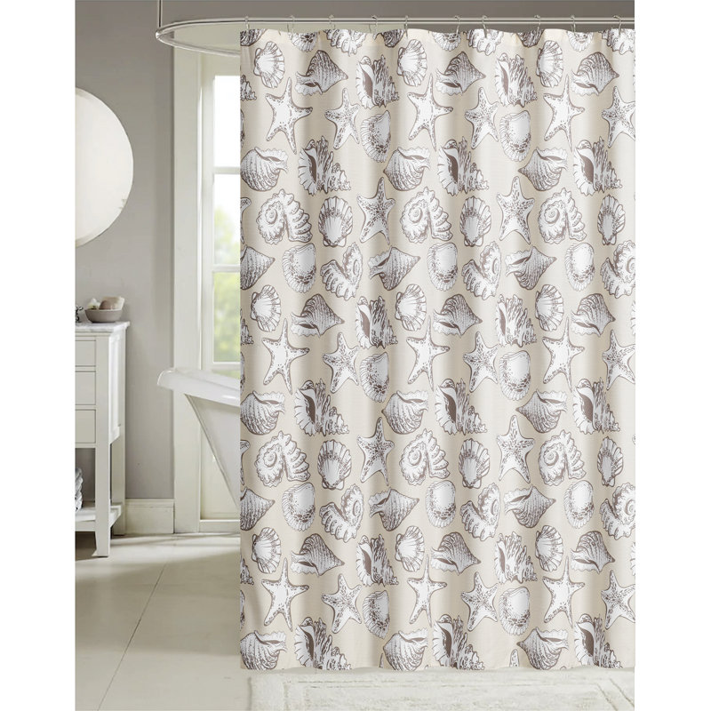 Rideau de douche Firida, Brun clair