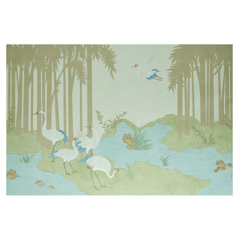 Yashinoki Crane Panel Set, Willow