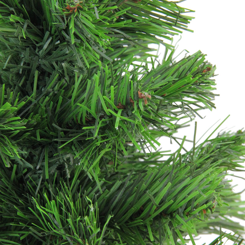 12" Mini Pine Tabletop Christmas Tree with Faux Wood Base - Unlit
