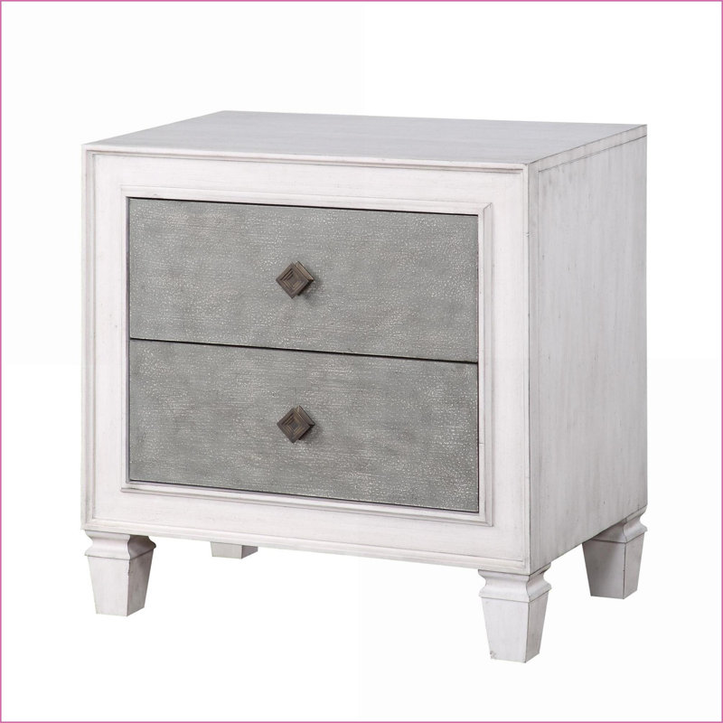 Table de chevet 2 tiroirs Modern Modern
