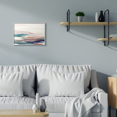 «Abstract Valley Landscape Pastel Pop Hills» par Liz Jardine - impression