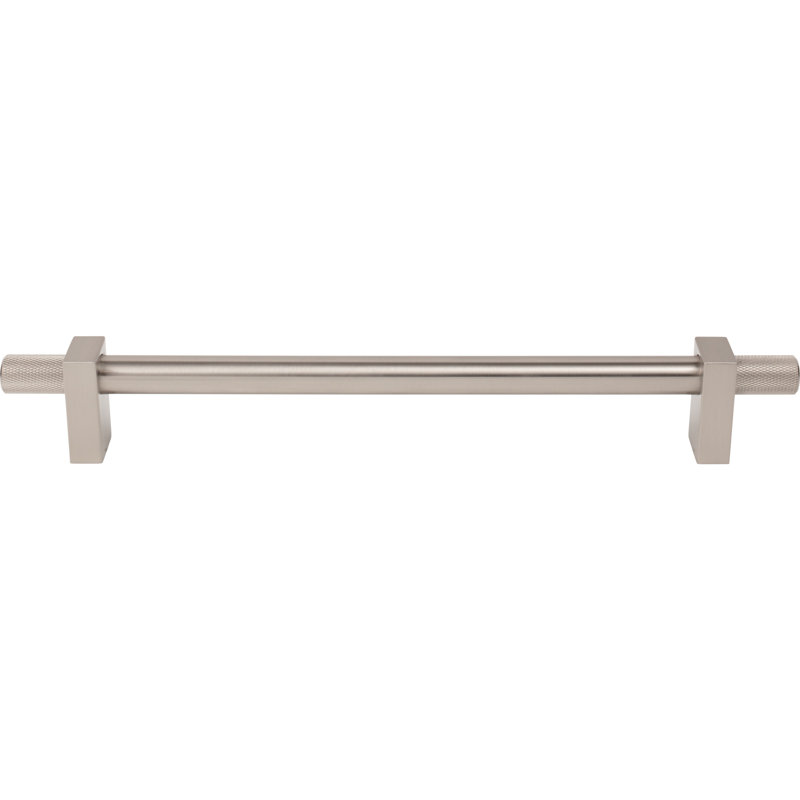 Larkin 4 Knurled Ends Appliance Pull, Satin Nickel, 12"