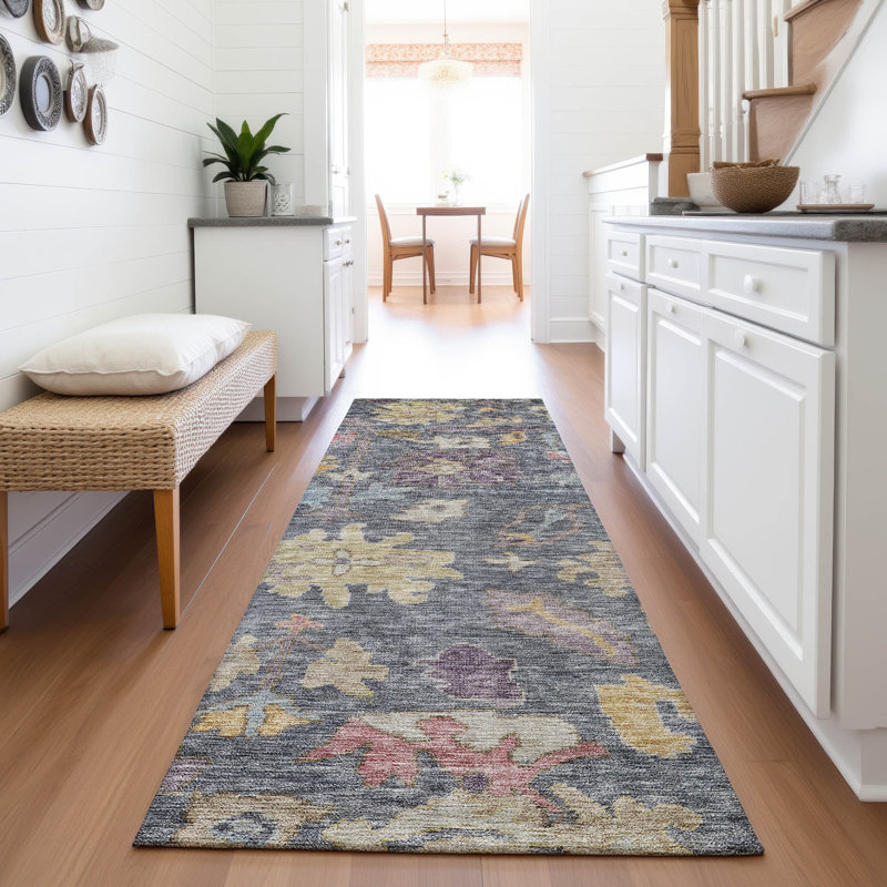 Premium Machine Washable Konopka AMF1108 Global Rug, Runner 2'3" x 7'6"