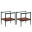 Table basse et tables de bout, ensemble de 3, table en verre trempé avec panneau de fibres à densité moyenne, tables modernes pour le salon-54086739