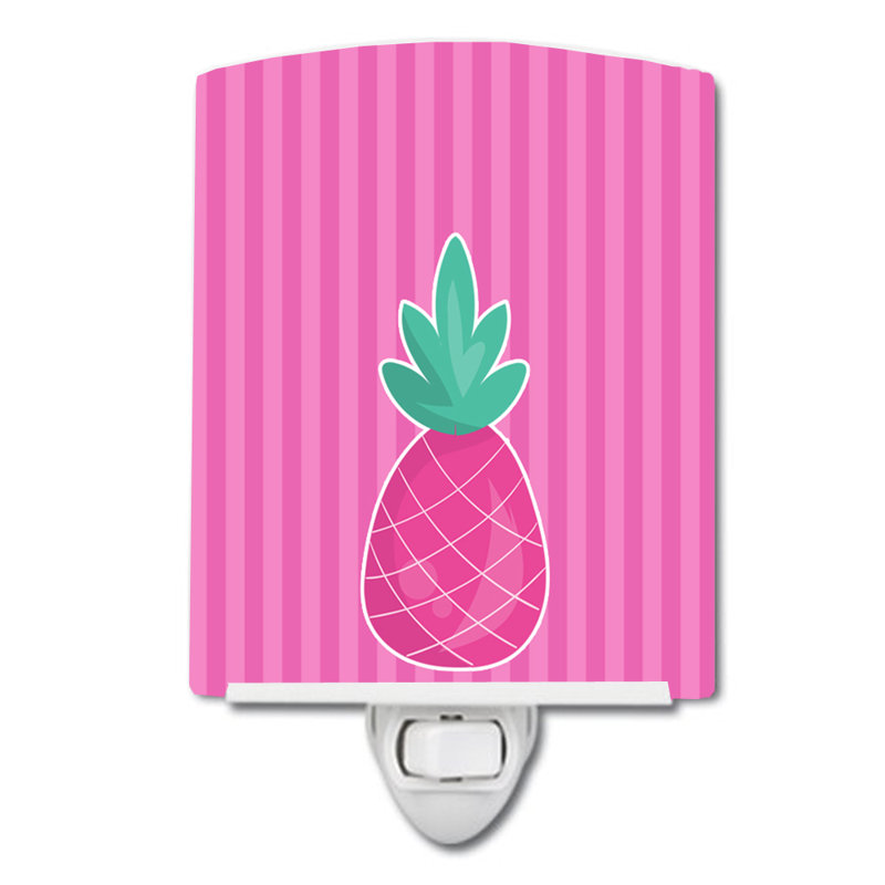 Éclairage de nuit en céramique ananas, Rose