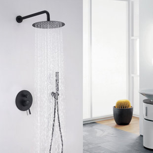 Système de douche complet à pression équilibrée avec valve brute
