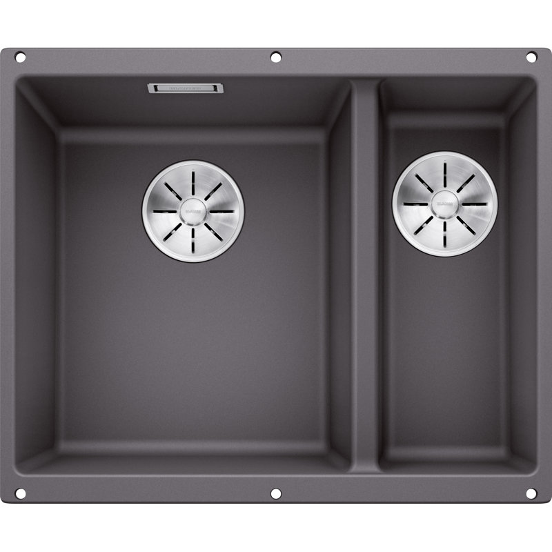 Subline 1.5 Bowl Undermount Kitchen Sink, Rock Gray