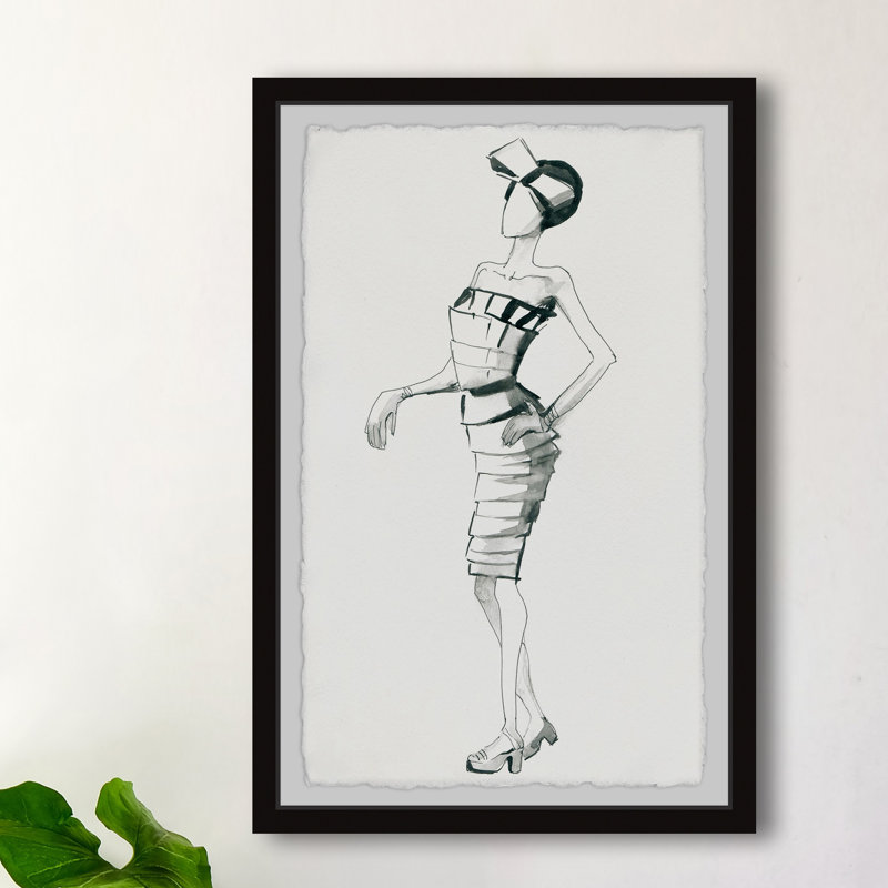 «20's Chic» par Marmont Hill - peinture encadrée, H 18 po x l 12 po x P 1,5 po