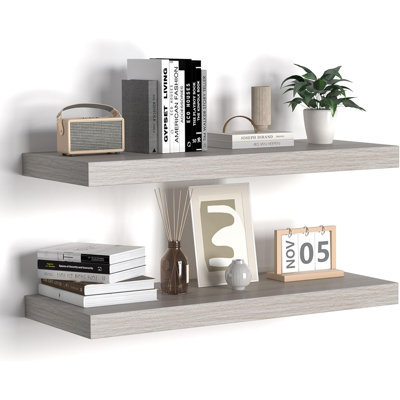 Floating Shelves - Wall Shelf Set Of 2 - Wal...