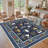 Cute Animal Machine Washable Rug, Non-Slip Low-Pile Area Rug with Rubber Backing for Living Room Bedroom Nursery-730844534-730844531