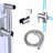 Bidet Sprayer, Soft & Jet Spray, Adjustable Water Flow, Leak-Proof Stainless Steel, 59" Hose-122065002