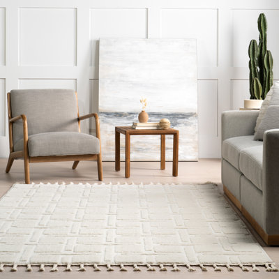 Tapis blanc cassé Alafia