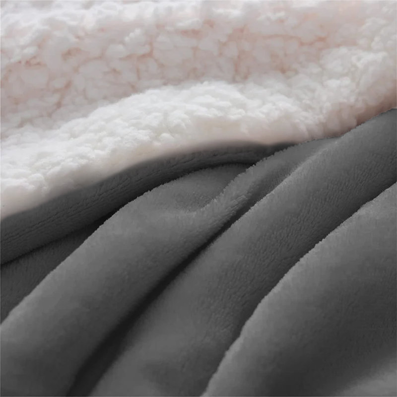 Heated Throw Blanket, Dark Grey, W21 x L40cm