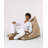 Premium Garden Bean Bag Chair, Mink Color, 57.1 x 13.8 x 35.4 inches | 100% Polyester, Waterproof, 100% Original Bead Styrofoam | Maximum Weight Capacity: 440 lbs, Hidden Double Zipper System | Perfect for Outdoor Relaxation & Entertainment-421600997