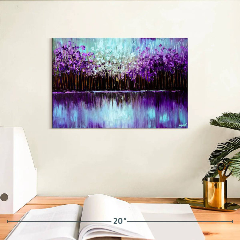 Alvord Purple Reflection I, 8" H x 12" W