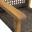 Chaise de salle à manger de 2 pièces en bois avec finition P 23,7 po x l 25,6 po H 32,79 po