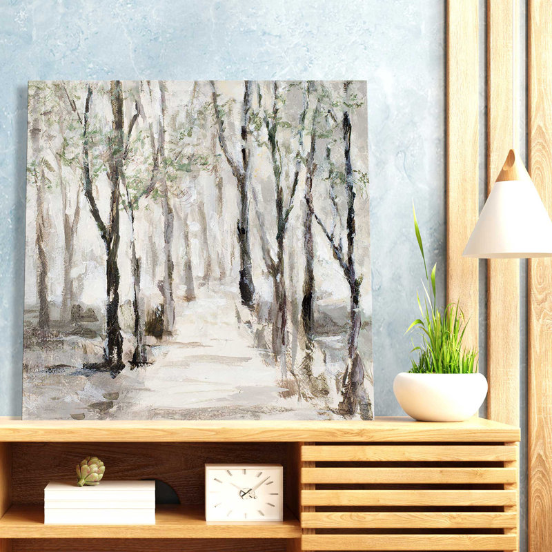 "Stroll Through The Woods (Square)" par Lanie Loreth, reproduction sur toile, L 28 po x l 28 po