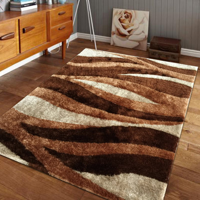Neligh Hand Tufted Abstract Indoor Rug