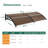 Polycarbonate Outdoor Window Awning, Patio Door Canopy with Aluminum Frame-114852942-115049259