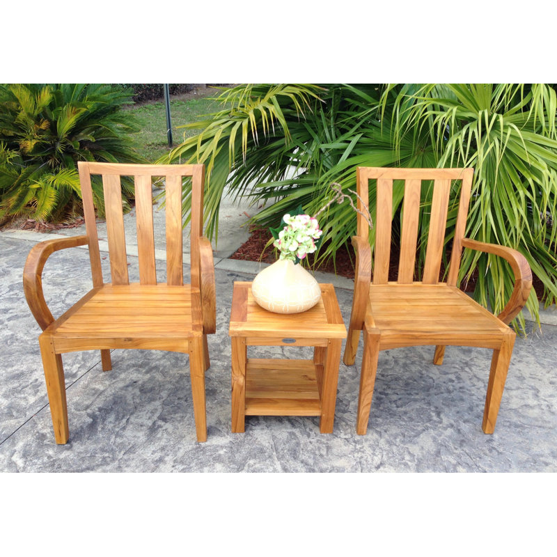 Chanelle Outdoor Teak Dining Armchair
