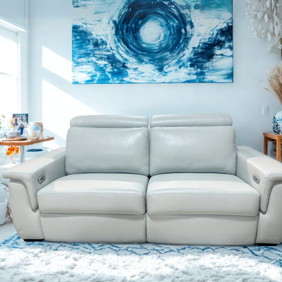 Love Seat 2 Seater Leather Sofa Recliner 