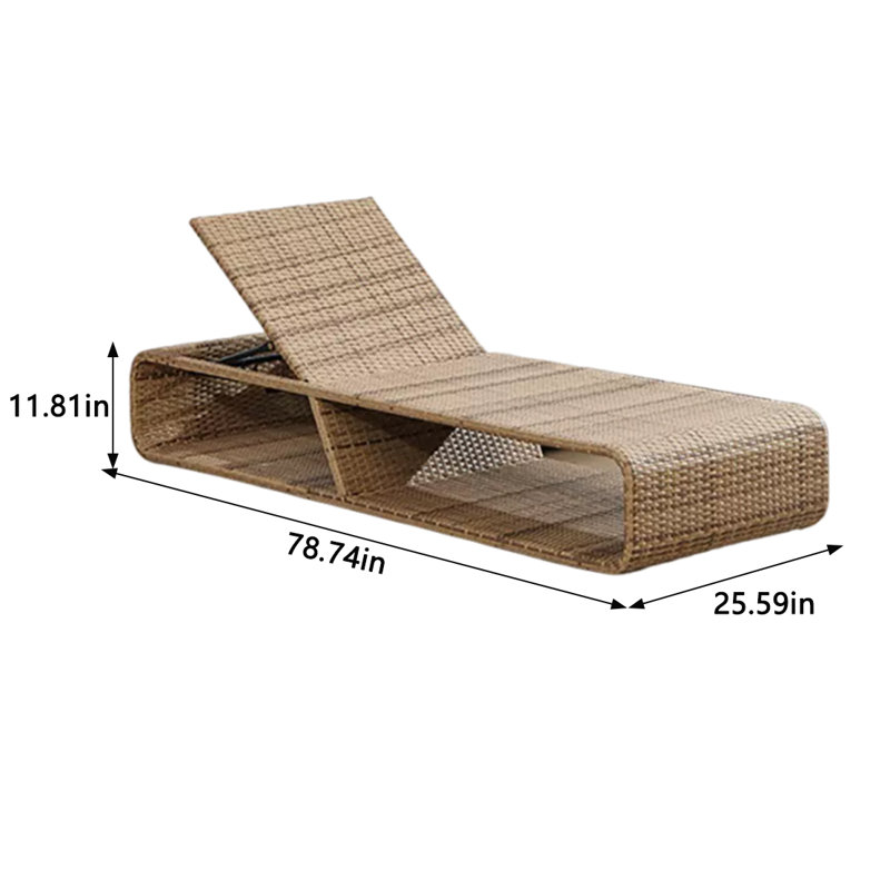 Brexlee Outdoor Chaise Lounge