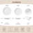 12 Piece Embossed Bone China Dinnerware Set In White, Service For 4