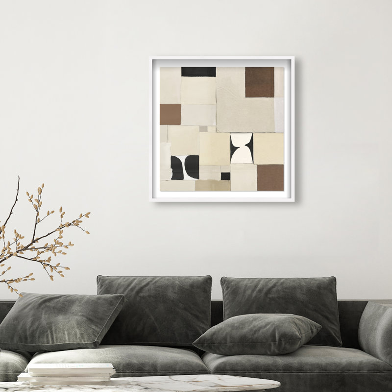 Boho Tiles II Print by Oliver Gal, 31.5" H x 31.5" W, White Shadowbox