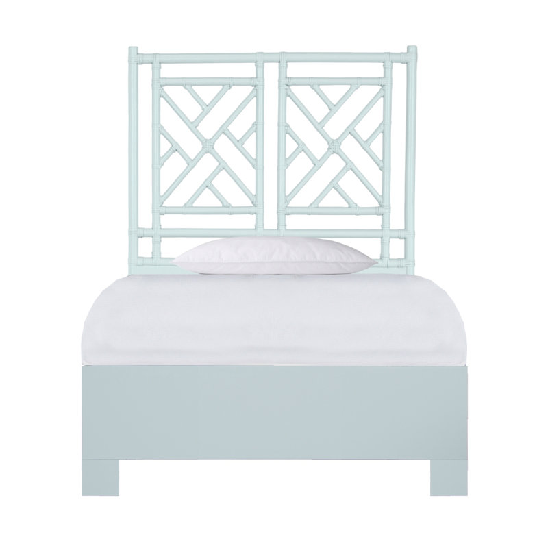 Lit plateforme Chippendale, Simple extra long, À feuilles persistantes