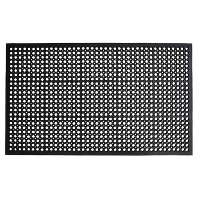Rummond Open Circle Rubber 60 in. x 36 in. Non-Slip Outdoor Door Mat