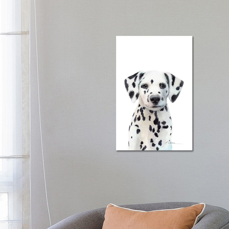 Dalmatian Puppy by Watercolor Luv - Wrapped Canvas Painting, 66.04 cm H x 45.72 cm W