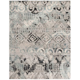 Samarkand 181 Area Rug In Grey / Ivory